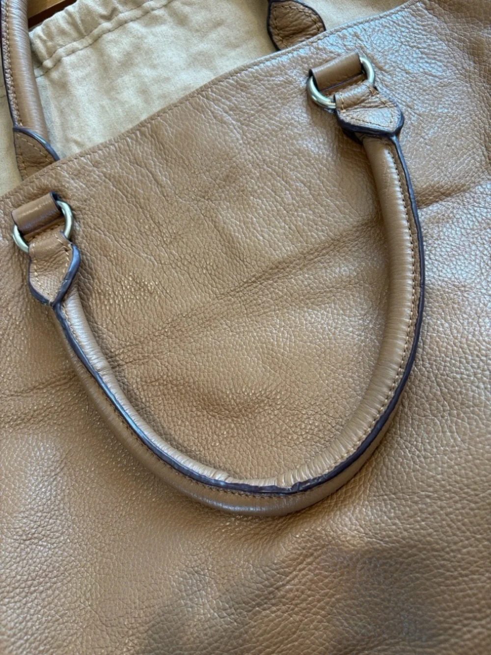 Prada Vitello Leather Tote Bag with Strap - Picture 6 of 13